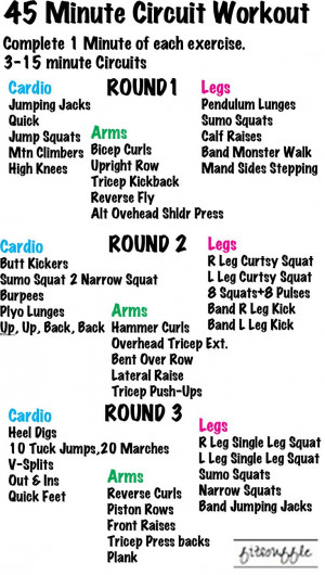 ... http://fitsouffle.com/home/45-minute-circuit-workout-cardio-arms-legs
