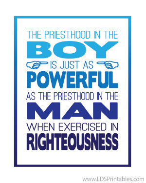 The Power of the Priesthood in the Boy