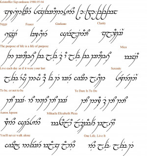 Lord Of The Rings Quotes In Elvish The lord of the rings,