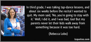 More Rebecca Lobo Quotes