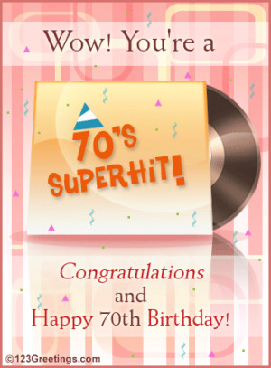 70th Birthday Wish! Change music: