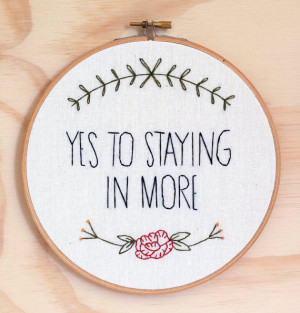 Liz Lemon quote, Tina Fey 30 Rock hand embroidered wall art, hoop art ...