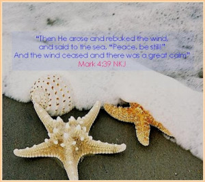 ... the wind and said to the sea peace be still and the wind ceased and