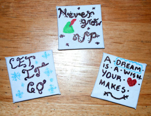 Mini Disney Quotes Canvas Magnets