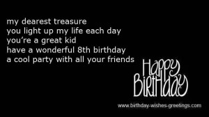 funny 8 year old birthday wishes daughter -