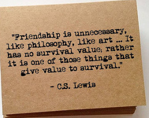 Lewis quote typewriter blank n ote cards unique birthday gift ...