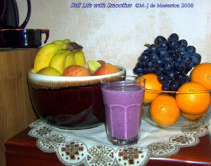 Still Life with Fruit Smoothie