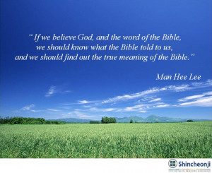 If we believe God, and the word of the Bible,