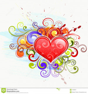 Colorful Heart Stock Images