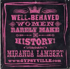 Image detail for -Miranda Lambert Well Behaved Quote Country Music ...