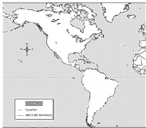 Western Hemisphere Map...