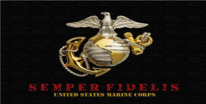 USMC SEMPER FI FIDELIS LICENSE PLATE UNITED STATES MARINE CORP ...