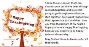 the one person that I can always count on. We've been through so much ...