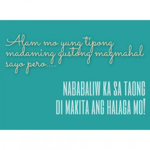 Best Tagalog Love Banat Quotes