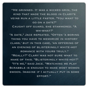 One of my favorite Jace quotes.. even if it wasn't REALLY him (City of ...