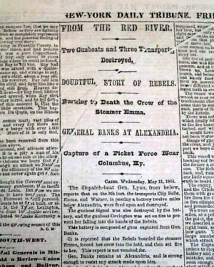 ... War Newspaper BATTLE OF SPOTSYLVANIA General Ulysses S. Grant QUOTE