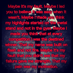 Gymnastics quote i absolutley love this! only vymnasts can understand ...
