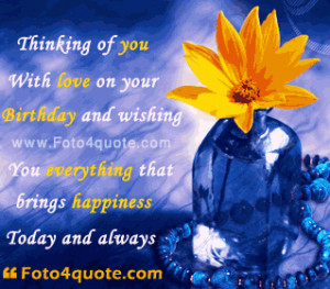 Happy birthday wishes – Wishing you happiness