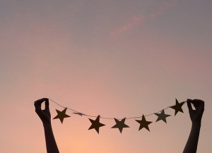 cute, hands, sky, star, stars