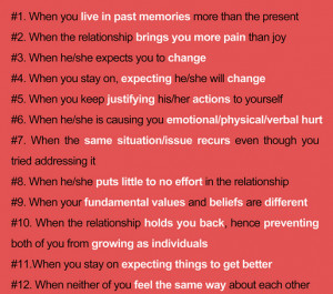 SIGNS TO LEAVE A RELATIONSHIP