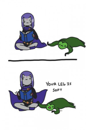 adorbs teen titans raven beast boy