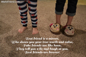 Best friend is a mirror,