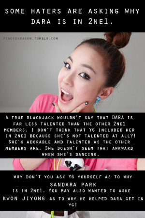 CARE IF EVER YOU GUYS WOULD WANT DARA TO BE OUT OF 2NE1, WELL LET ME ...