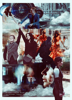 catching fire, collage, fire, girl on fire, hunger games, jennifer ...