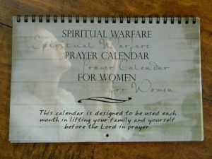 few months ago I picked up a prayer calendar for women. No, it didn ...