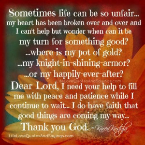 Sometimes Life Can Be So Unfair.