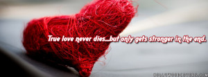 True Love never dies but only gets Stronger in the End – Love Quotes ...