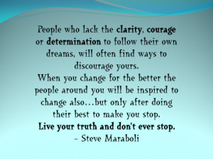 This quote from Steve Maraboli is very powerful.