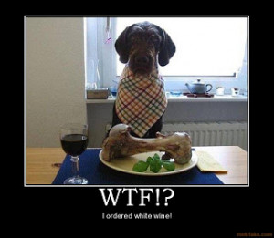 Quit your whining and drink the damn wine!