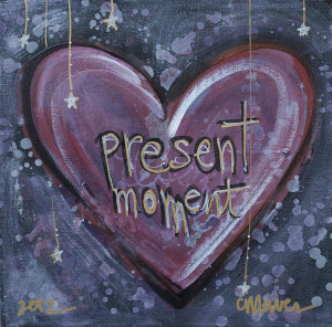Present Moment Heart Painting