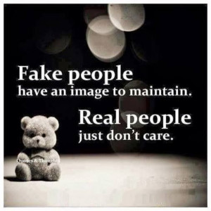 Real people don't care.