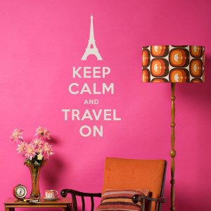 Wall Decal Inspiration: Keep Calm and Travel On!