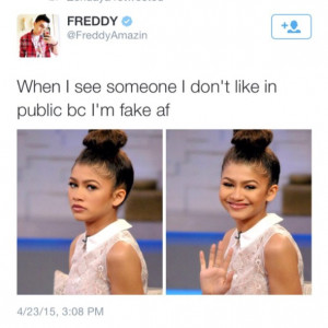 fake people, funny, quotes, true, zendaya