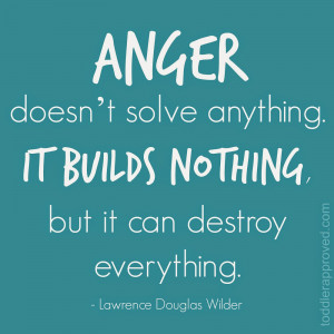 Some unproductive ways that I deal with anger include...