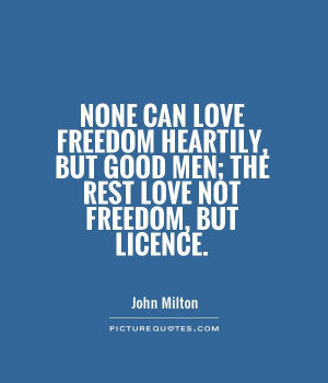Freedom Quotes John Milton Quotes