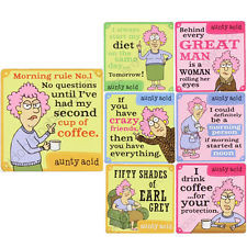 AUNTY ACID COASTERS TEA COFFEE DRINK FUNNY QUOTES NEW FACEBOOK HUMOUR ...