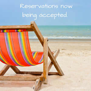 TEXT: Reservations now being accepted.