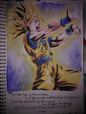 Goku quote by sleet-the-wolf