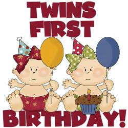 twins_1st_birthday_girls_greeting_card.jpg?height=250&width=250 ...