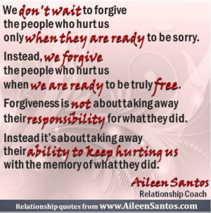 Forgiveness Means Setting Yourself Free