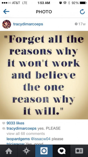 Never stop fighting for your dream!!