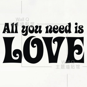 it ] All you need is LOVE Romantic Italy HOT Quote wall decals Quotes ...