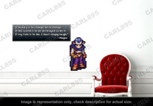 16bit Chrono Trigger - Magus Quote Wall Art Applique Stickers