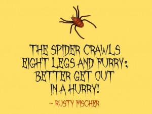 The spider crawls... A Halloween poem