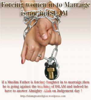 Forced in to Marriage in Islam” This myth is completely fake,Islam ...