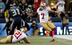 ... rough second half for 49ers quarterback Colin Kaepernick. (USATSI